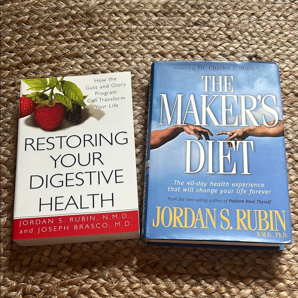 Restoring Your Digestive Health and The Maker's Diet Books by Jordan Rubin